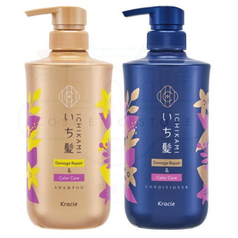 ICHIKAMI Damage Repair Color Care Shampoo & Conditioner Set [480ml+480ml]