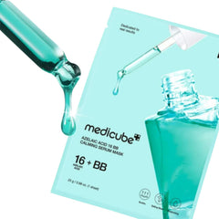 Korean calming serum sheet mask with azelaic acid for sensitive skin