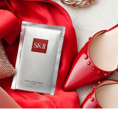 Luxury sheet mask infused with PITERA for hydration and radiance