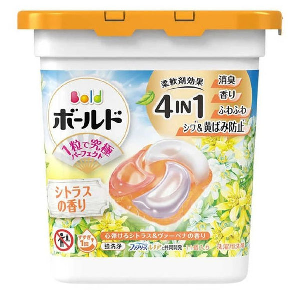 P&G Bold Gel Ball 4D Laundry Detergent Pods Citrus & Verbena 11 pks