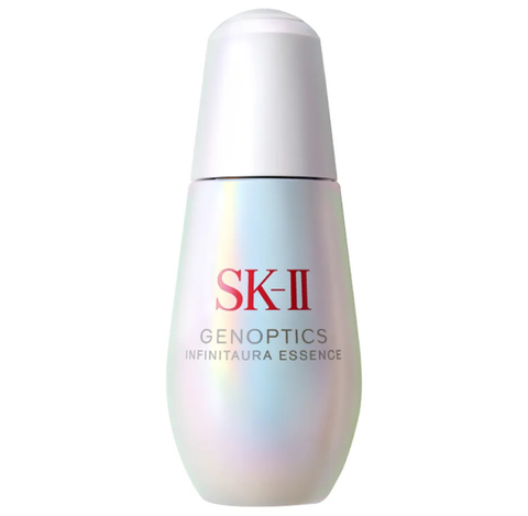 SK-II Genoptics Infinitaura Essence bottle on a white background