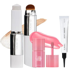  ELROEL Blanc Cover Stick + Dewy Primer + Rom&nd Bare Water Tint 02 Taffy Float — Date-Ready Set
