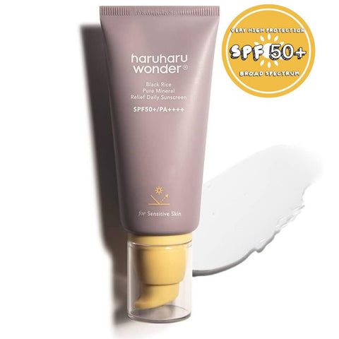 Black Rice Pure Mineral Relief Daily Sunscreen SPF50+ Broad Spectrum 50ml