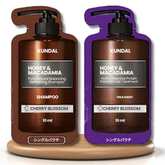 Honey & Macadamia Shampoo & Treatment Travel Set- Cherry Blossom 10ml+ 10ml