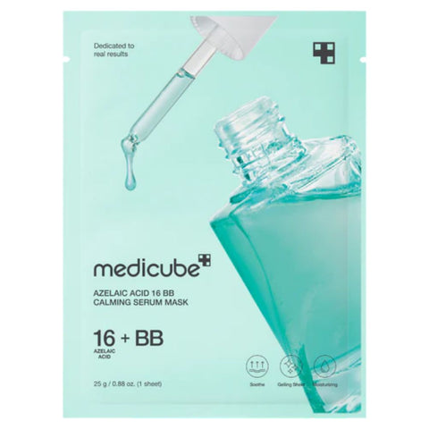 MEDICUBE Azelaic Acid 16 BB Calming Serum Mask soothing sheet mask available at The Cosmetic Store NZ