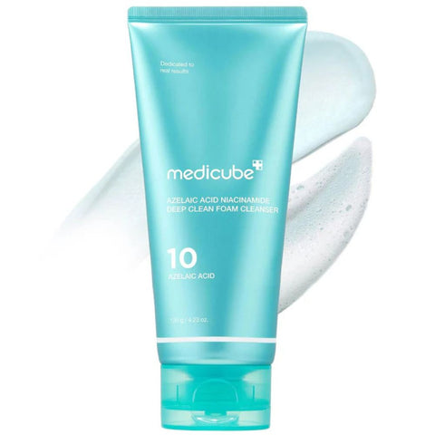 Medicube azelaic acid niacinamide deep clean foam cleanser 120ml for acne oily and sensitive skin