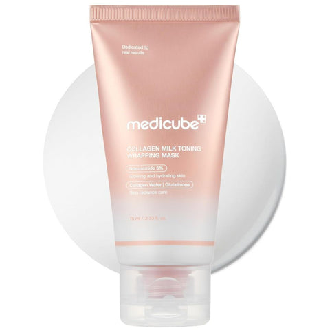 Medicube collagen milk toning wrapping mask 75ml brightening hydrating Korean skincare