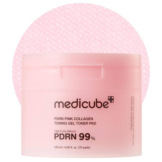 PDRN Pink Collagen Toning Gel Toner Pad 70pcs