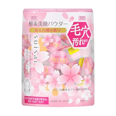 Suisai Beauty Clear Enzyme Cleansing Powder N -#Sakura and Peach Scent 32Pcs