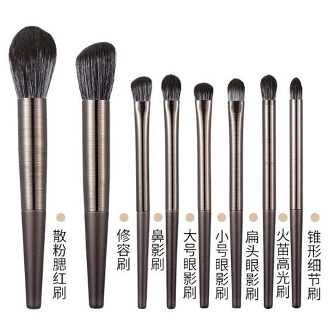 RKG Artistry Crafted Lightweight Makeup Brush Set - # 8 Pieces for Daily Makeup