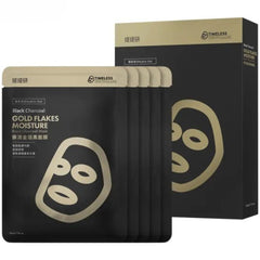 Timeless Truth Gold Flakes Moisture Boosting Black Charcoal Mask - 5 Mask Sheet