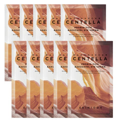 Multiple packages of Madagascar Centella Probiotic-Cica Bakuchiol Eye Cream on a white background