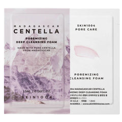 SKIN1004 Madagascar Centella pore care product packaging with purple and white design.