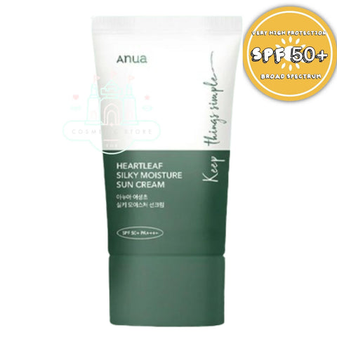 Heartleaf Silky Moisture Sunscreen 50+ Broad Spectrum 50ml