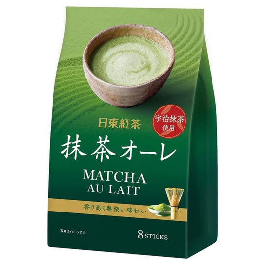 Nittoh Tea Matcha Green Tea Latte Powder [Matcha Au Lait] 8 Sticks
