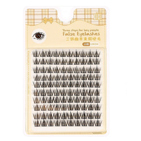 Xixi Three Steps for people False Eyelashes 10 Row