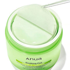 ANUA AZELAIC 10 HYALURON REDNESS SOOTHING PAD 230ML (90EA) with a pad on top 