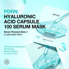 Anua Hyaluronic Acid Capsule 100 Serum Mask packaging -THE COSMETIC STORE NZ