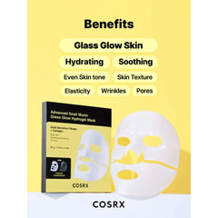 Advanced Snail Mucin Glass Glow Hydrogel Mask Pack -3Piece