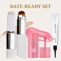 ELROEL Blanc Cover Stick + Dewy Primer + Rom&nd Bare Water Tint 02 Taffy Float — Date-Ready Set