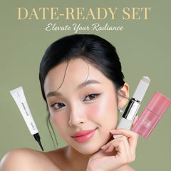 ELROEL Blanc Cover Stick + Dewy Primer + Rom&nd Bare Water Tint 02 Taffy Float — Date-Ready Set