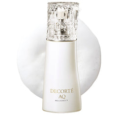 White skincare bottle with decorative cap on a white background