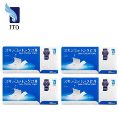 Ito Disposable Face Towel 80 Sheets- ITO skin cotton towels