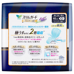 Laurier Slim Guard Night Pads with Wings Lavender fragrance 40cm 10 Pads – Ultra Thin, Double Absorption for Heavy Flow