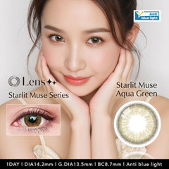Starlit Muse Anti Blue Light #Aqua Green (Daily/10P)