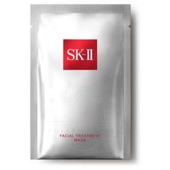 SK-II facial treatment mask packaging on a white background