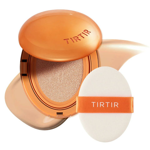 TIRTIR cosmetic compact with a white puff on a white background
