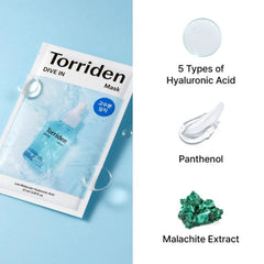 DIVE IN Low Molecular Hyaluronic Acid Mask Pack -10 Sheets