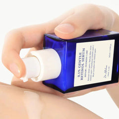 Woman applying Dr.Althea Gentle Retinol Serum 0.1% to face, beginner-friendly Korean anti-aging skincare routine