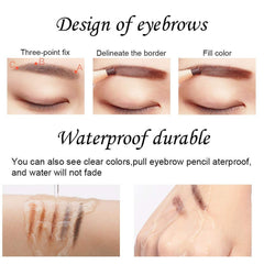 Studio dedicated Hensel 1818 eyebrow pencil hard core waterproof long-lasting non-fading eyebrow pencil-03 Espresso Brown