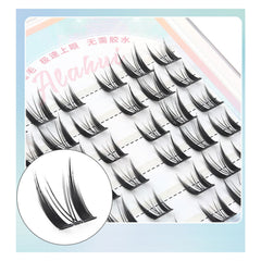 No-Glue Series: Pure Desire Cat Elf False Lashes- Thick Long Fluffy