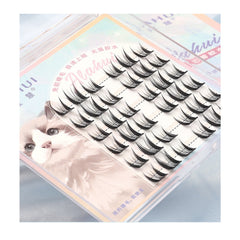 No-Glue Series: Pure Desire Cat Elf False Lashes- Thick Long Fluffy