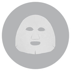 White face mask on a gray background