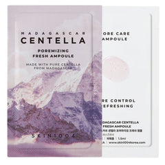 SKINT004 Madagascar Centella Poreminizing Fresh Ampoule packaging on a white background