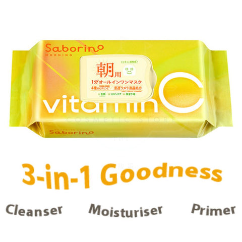 Saborino vitamin C facial mask package on a white background