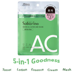 Saborino medical acne care mask packaging on a white background
