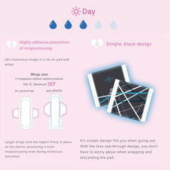 Product packaging with text and graphics on a pink background