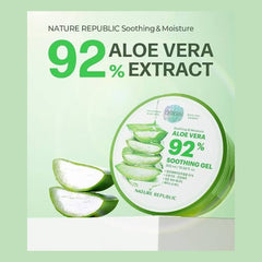 Nature Republic-Korean Aloe Vera Moisturizing Gel for Face and Body-The Cosmetic Store NZ