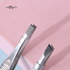 YURAN BEAUTY TOOLS Eyebrow Tweezer -Angled  1pc