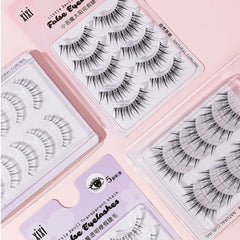 Xixi Little Devil False Eyelashes 5 Pair - Transparent stalk