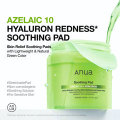 Anua Azelaic 10 Hyaluron Redness Soothing Pad packaging 