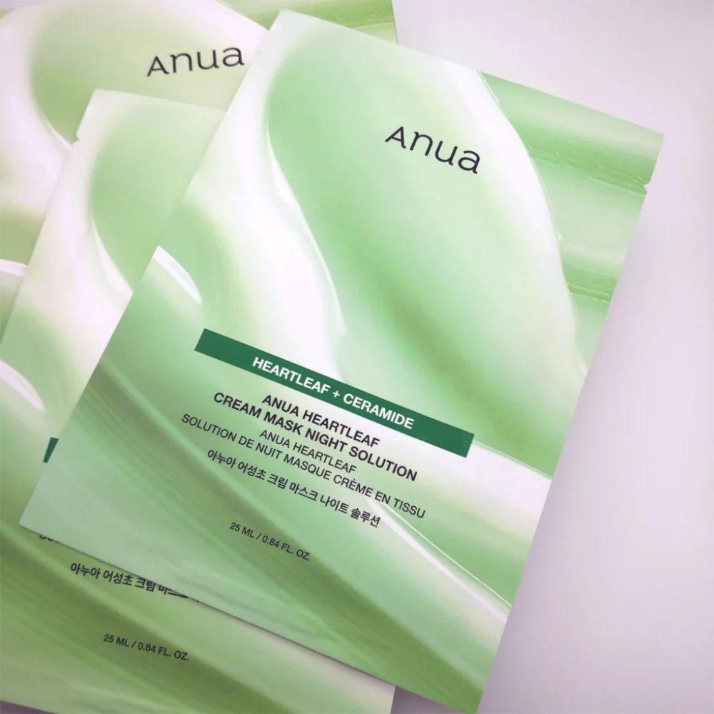 ANUA HEARTLEAF CREAM MASK NIGHT SOLUTION 25ml (10PCS)