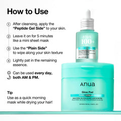 PDRN 100 Hyaluronic Acid Glow Pad 180ml (60ea)