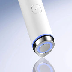 Age-R Booster Pro Mini White- Mother’s Day BOGO Set [Buy 1 get 1 Free]-White electronic device with blue light on a reflective surface