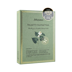 JMsolution ReLeaf Fit Heartleaf Mask packaging on a white background