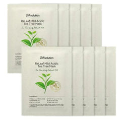 JMsolution ReLeaf Mild Acidic Tea Tree Mask packaging on a white background